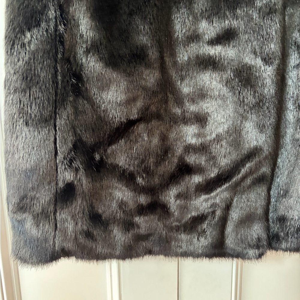 Frankie Shop Dark Brown Faux Fur Coat - Picture 7 of 9